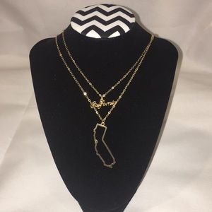 California ❤️ double necklace